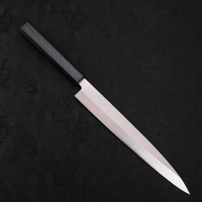 Yanagiba AUS-8 Polished Dark Blue Urushi Handle 240mm
