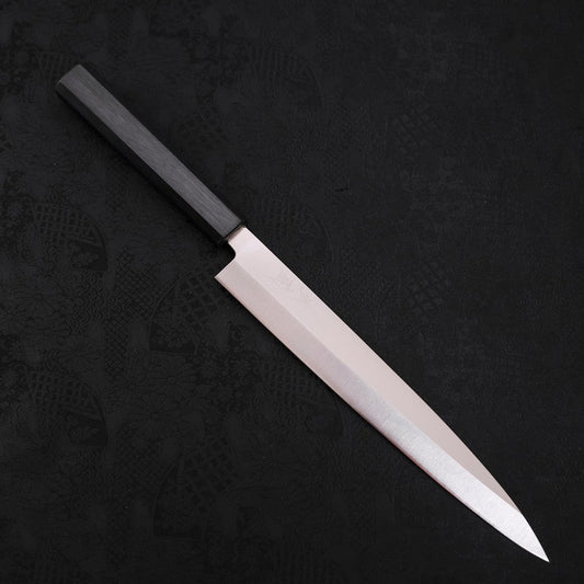 Yanagiba AUS-8 Polished Dark Blue Urushi Handle 240mm