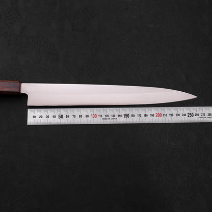 Yanagiba AUS-8 Polished Sumi Urushi Handle 270mm