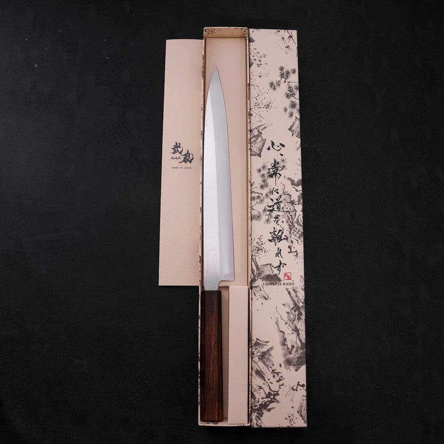 Yanagiba AUS-8 Polished Sumi Urushi Handle 270mm