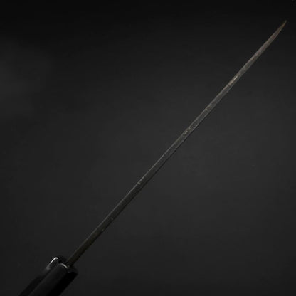 Yanagiba Blue Steel #2 Kurouchi Buffalo Ebony Handle 210mm