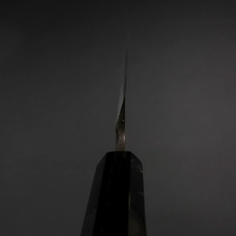 Yanagiba Blue Steel #2 Kurouchi Buffalo Ebony Handle 240mm