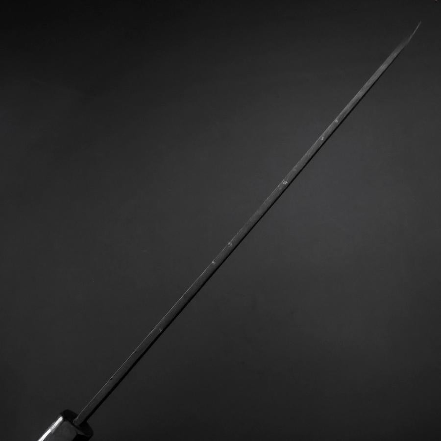Yanagiba Blue Steel #2 Kurouchi Buffalo Ebony Handle 240mm