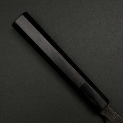 Yanagiba Blue Steel #2 Kurouchi Buffalo Ebony Handle 240mm
