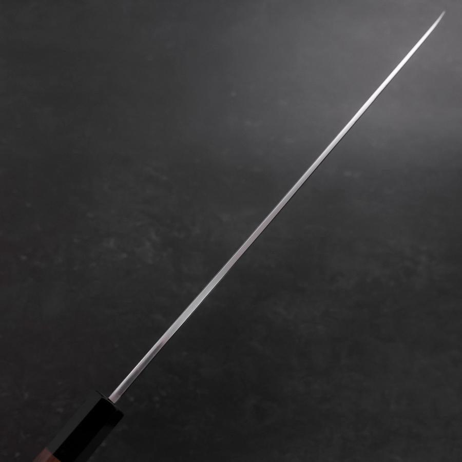 Yanagiba Blue Steel #1 Hon-Kasumi Buffalo Walnut Handle 300mm