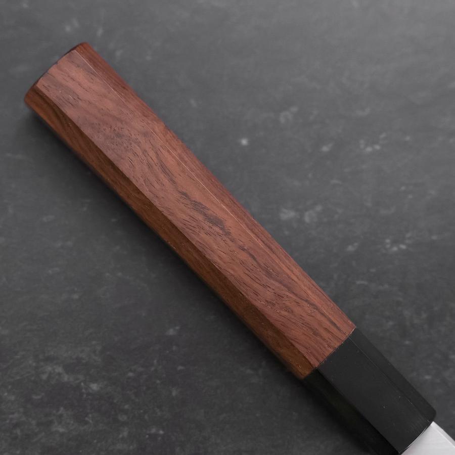 Yanagiba Blue Steel #1 Hon-Kasumi Buffalo Walnut Handle 300mm