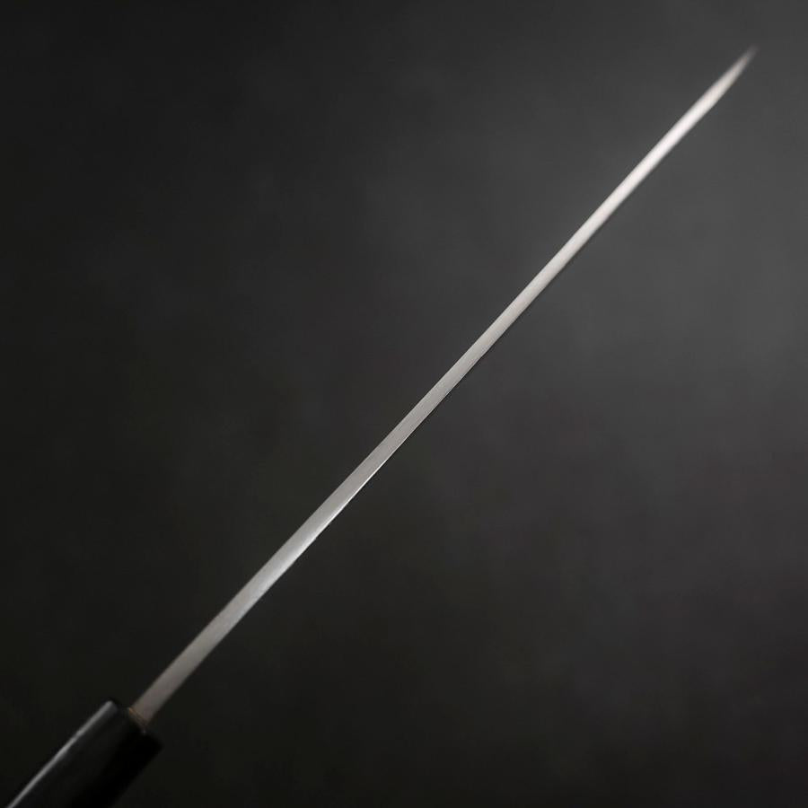 Yanagiba Blue Steel #2 Damascus Buffalo Ebony Handle 210mm