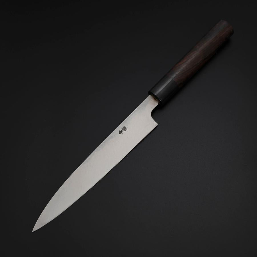 Yanagiba Blue Steel #2 Damascus Shitan Handle 180mm