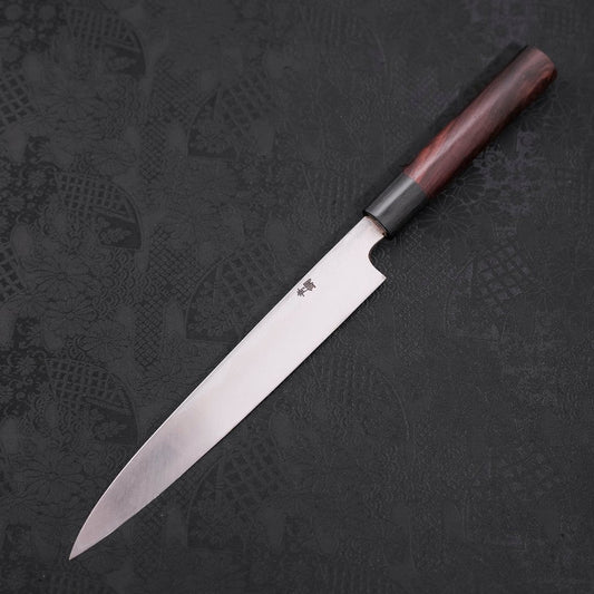 Yanagiba Blue Steel #2 Damascus Shitan Handle 210mm