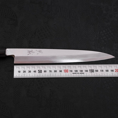 Yanagiba Blue Steel #2 Damascus Shitan Handle 210mm