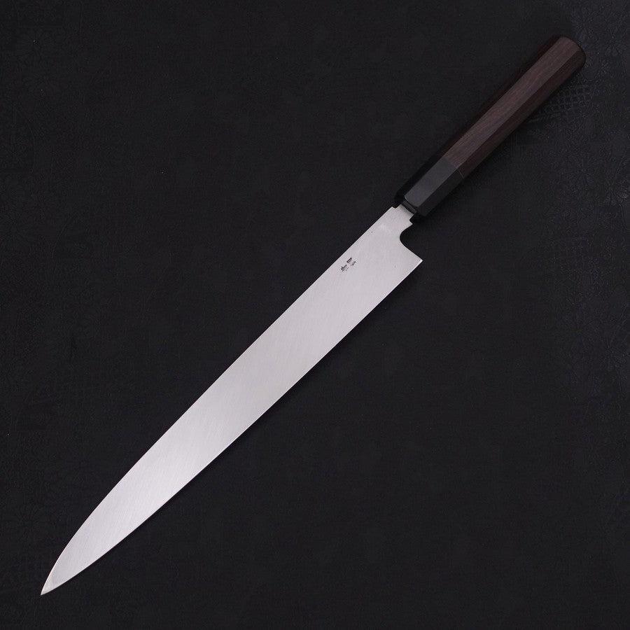 Yanagiba Blue Steel #2 Honyaki Buffalo Ebony Handle 270mm