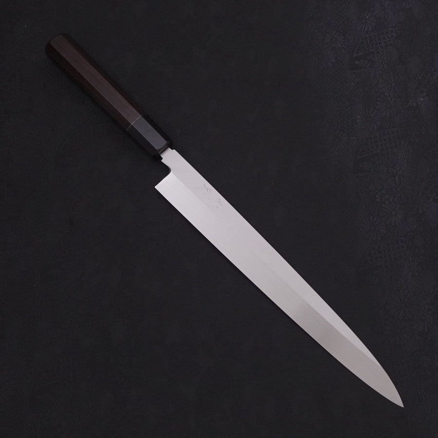 Yanagiba Blue Steel #2 Honyaki Buffalo Ebony Handle 270mm