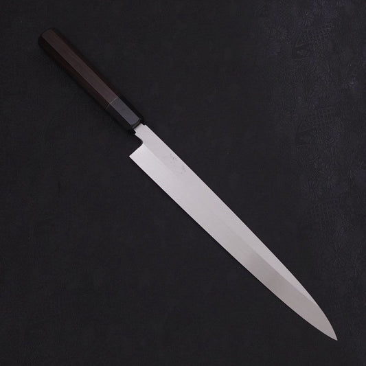 Yanagiba Blue Steel #2 Honyaki Buffalo Ebony Handle 270mm