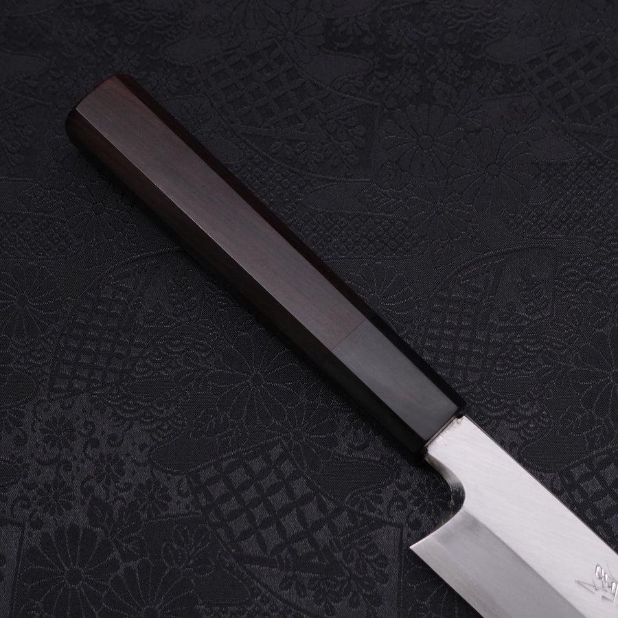 Yanagiba Blue Steel #2 Kasumi Buffalo Ebony Handle 300mm