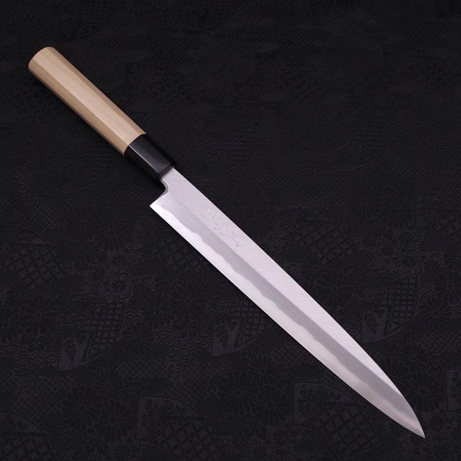 Yanagiba Blue Steel #2 Kasumi Buffalo Handle 240mm