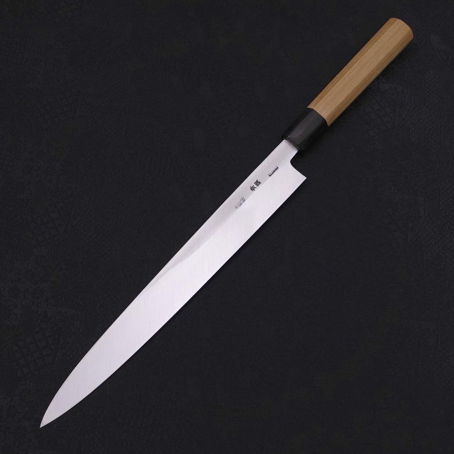 Yanagiba Blue Steel #2 Kasumi Buffalo Magnolia Handle 270mm