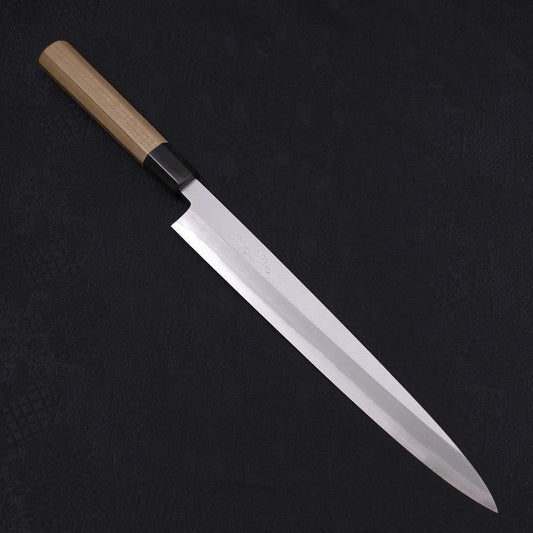 Yanagiba Blue Steel #2 Kasumi Buffalo Magnolia Handle 270mm