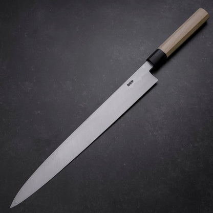 Yanagiba Blue Steel #2 Kasumi Buffalo Magnolia Handle 330mm