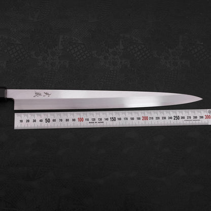 Yanagiba Blue Steel #2 Kasumi Buffalo Wenge Handle 300mm