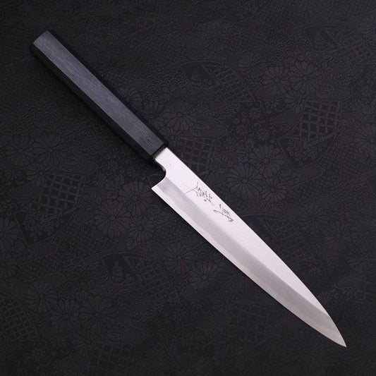 Yanagiba Blue Steel #2 Kasumi Dark-Blue Urushi Handle 180mm