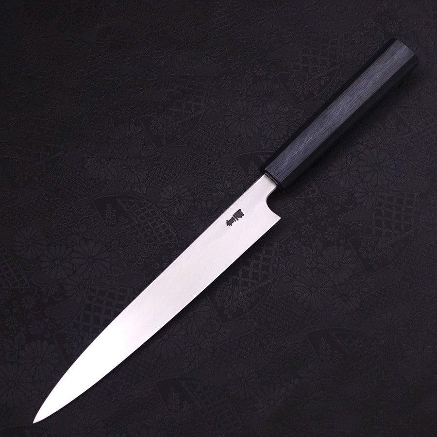 Yanagiba Blue Steel #2 Kasumi Dark-Blue Urushi Handle 210mm