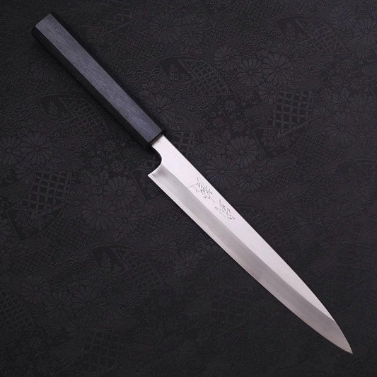 Yanagiba Blue Steel #2 Kasumi Dark-Blue Urushi Handle 210mm