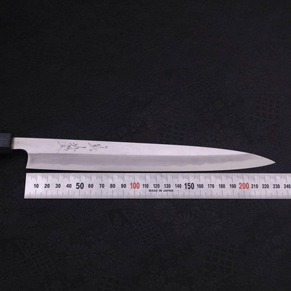 Yanagiba Blue Steel #2 Kasumi Dark-Blue Urushi Handle 240mm