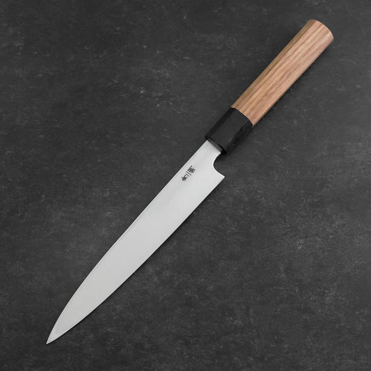 Yanagiba Blue Steel #2 Kasumi Walnut Handle 180mm