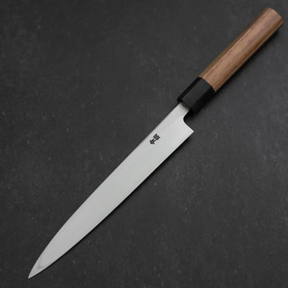 Yanagiba Blue Steel #2 Kasumi Walnut Handle 200mm