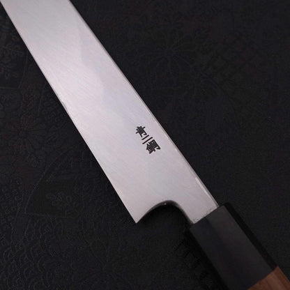 Yanagiba Blue Steel #2 Kasumi Walnut Handle 240mm