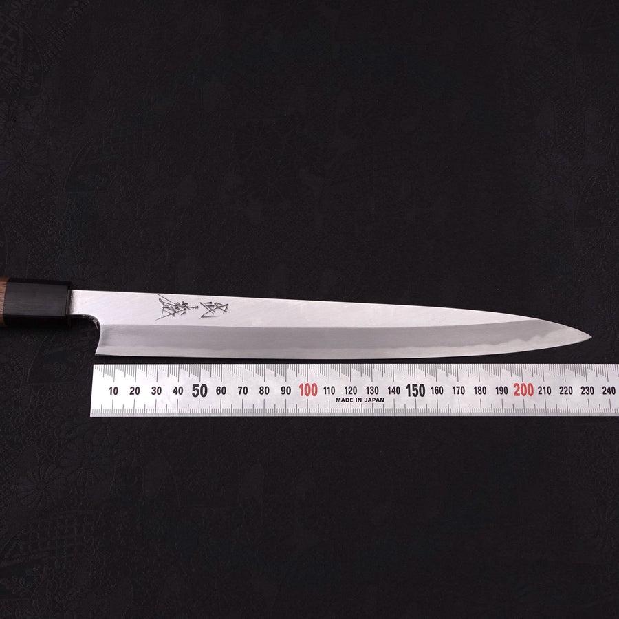 Yanagiba Blue Steel #2 Kasumi Walnut Handle 240mm
