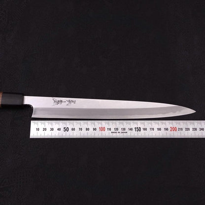 Yanagiba Blue Steel #2 Kasumi Walnut Handle 240mm