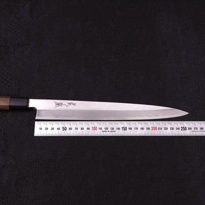 Yanagiba Blue Steel #2 Kasumi Walnut Handle 270mm
