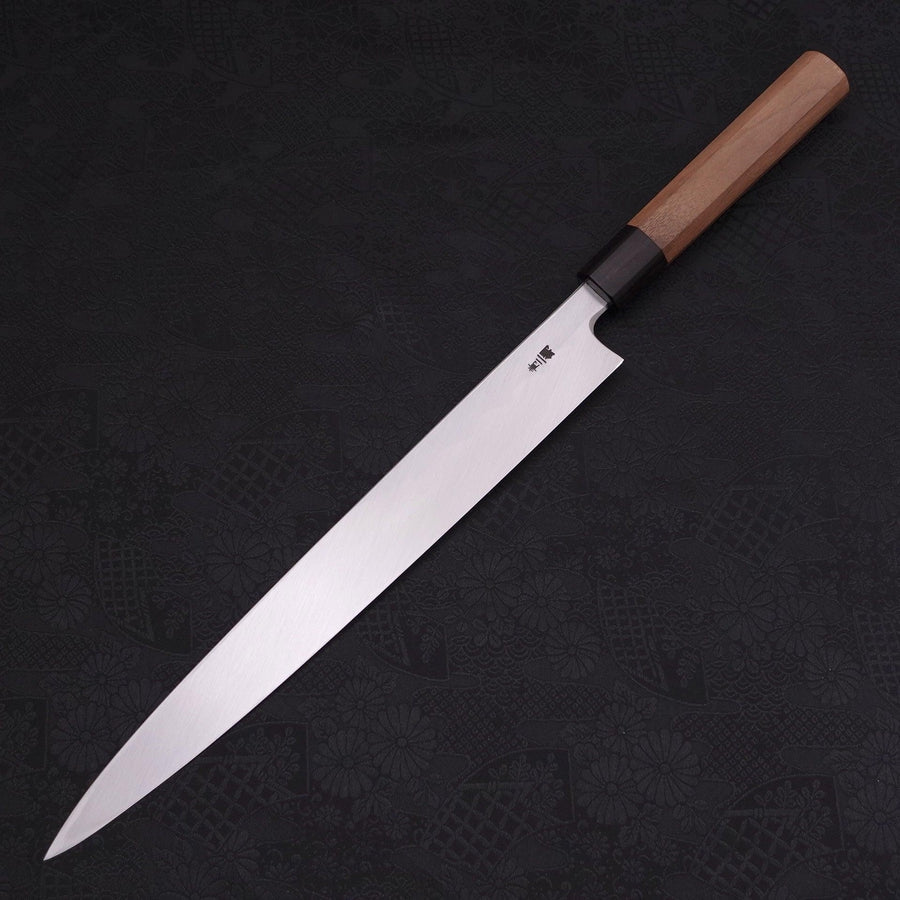 Yanagiba Blue Steel #2 Kasumi Walnut Handle 300mm