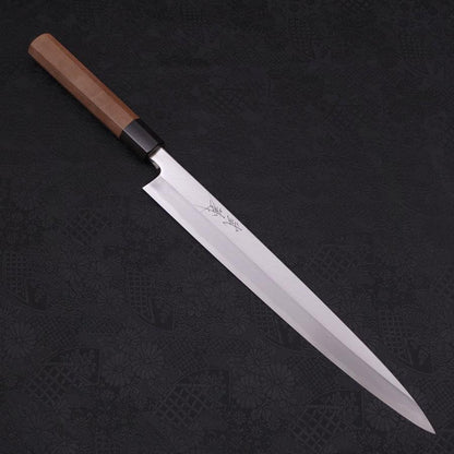 Yanagiba Blue Steel #2 Kasumi Walnut Handle 300mm