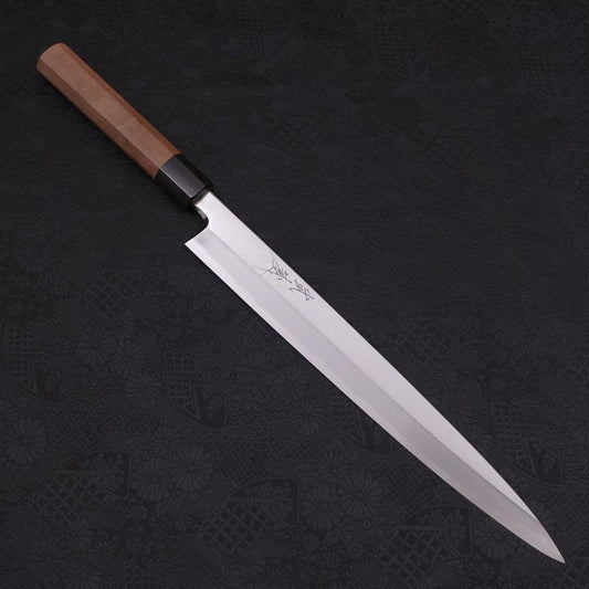 Yanagiba Blue Steel #2 Kasumi Walnut Handle 300mm