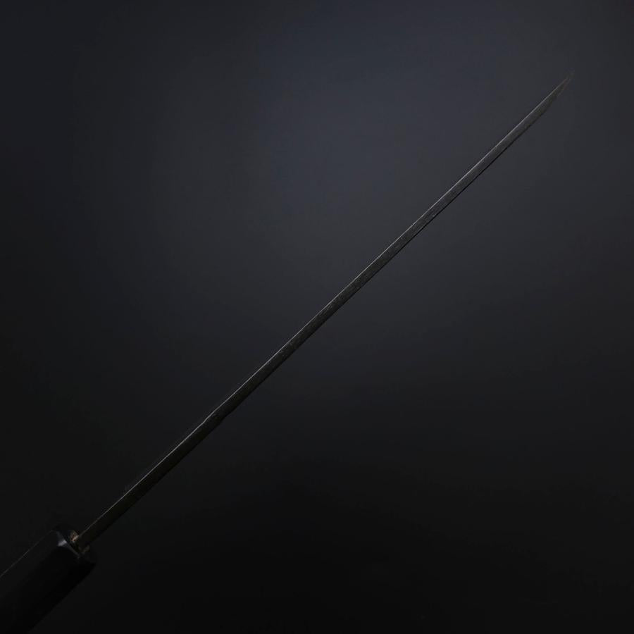 Yanagiba Blue Steel #2 Kurouchi Buffalo Ebony Handle 200mm