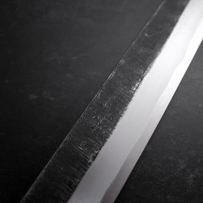 Yanagiba Blue Steel #2 Kurouchi Buffalo Wenge Handle 270mm