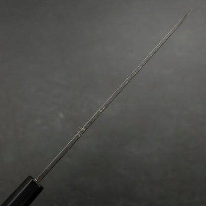 Yanagiba Blue Steel #2 Kurouchi Chokin Sakura-Fuji Buffalo Ebony Handle 210mm