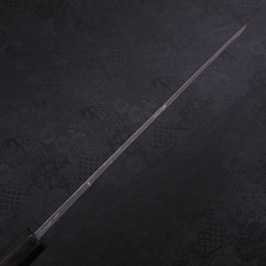 Yanagiba Blue Steel #2 Kurouchi Chokin Sakura-Fuji Buffalo Ebony Handle 240mm