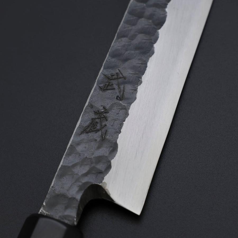Yanagiba Blue Steel #2 Kurouchi Tsuchime Buffalo Ebony Handle 260mm