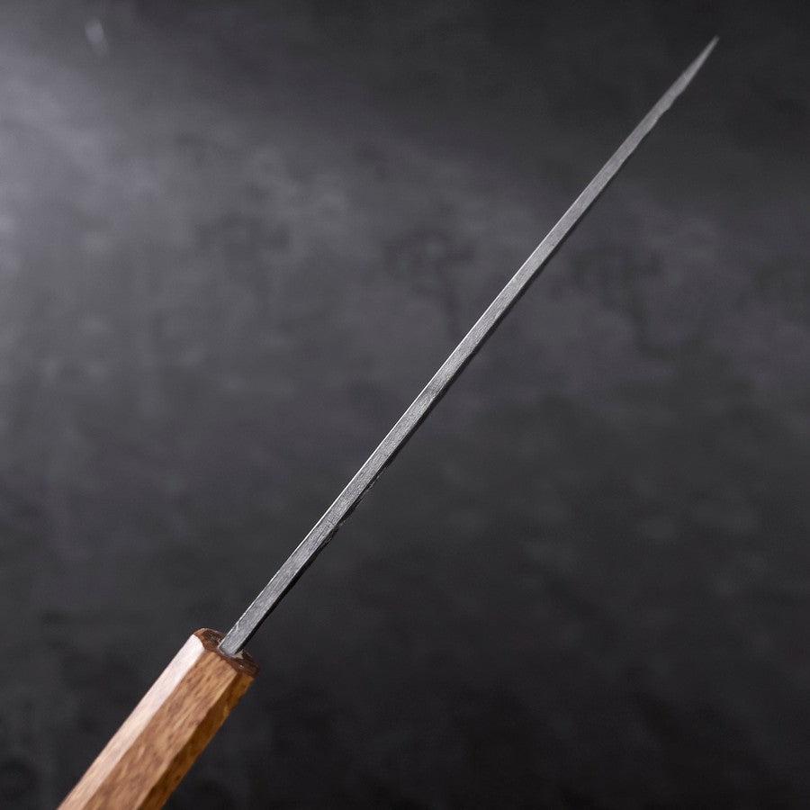 Yanagiba Blue Steel #2 Kurouchi Tsuchime Yaki Urushi Handle 210mm