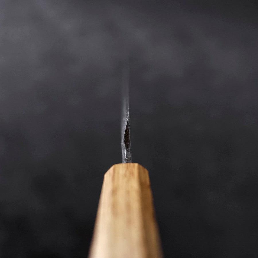 Yanagiba Blue Steel #2 Kurouchi Tsuchime Yaki Urushi Handle 240mm