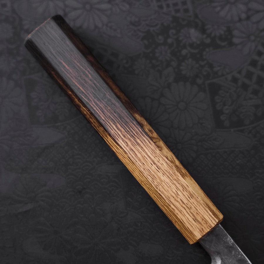 Yanagiba Blue Steel #2 Kurouchi Tsuchime Yaki Urushi Handle 240mm