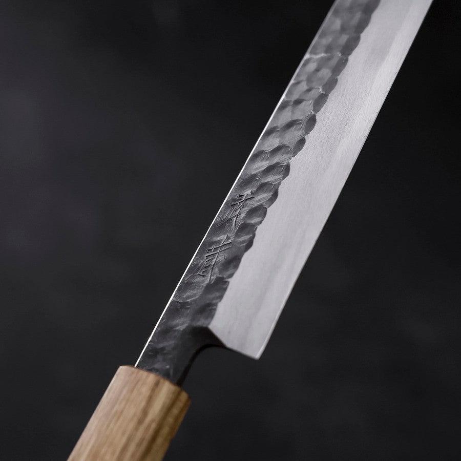 Yanagiba Blue Steel #2 Kurouchi Tsuchime Yaki Urushi Handle 270mm