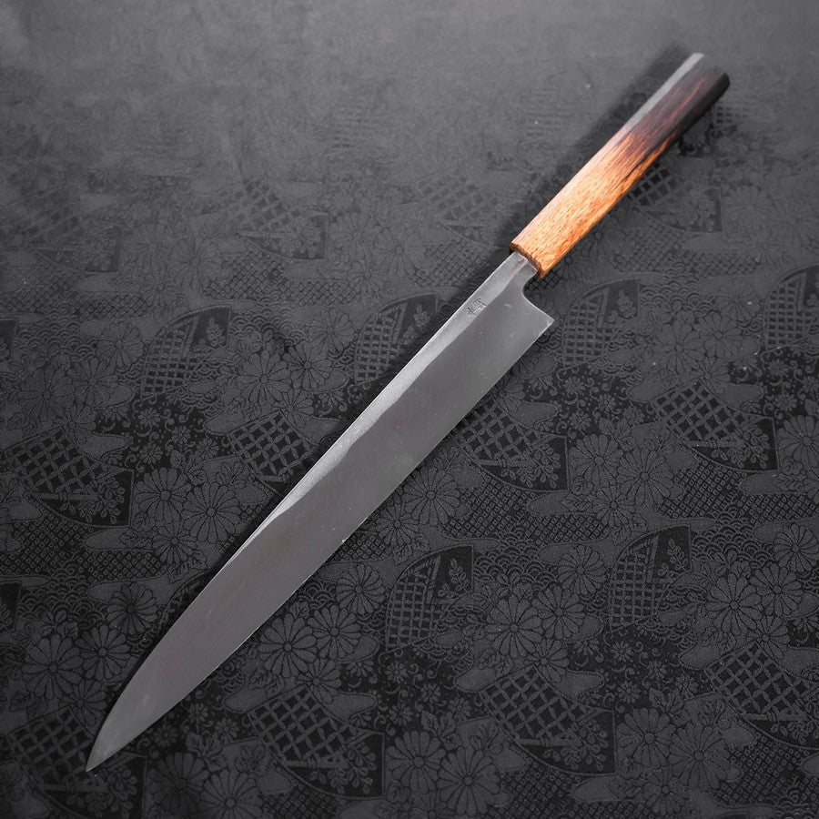 Yanagiba Blue Steel #2 Kurouchi Tsuchime Yaki Urushi Handle 300mm