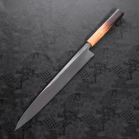 Yanagiba Blue Steel #2 Kurouchi Tsuchime Yaki Urushi Handle 300mm