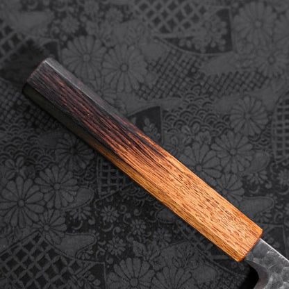 Yanagiba Blue Steel #2 Kurouchi Tsuchime Yaki Urushi Handle 300mm