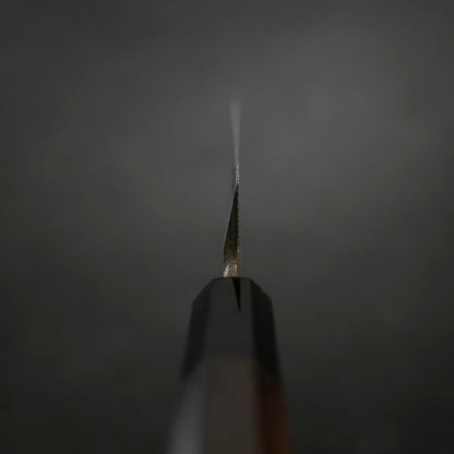 Yanagiba Blue Steel #2 Suminagashi Buffalo Ebony Handle 240mm