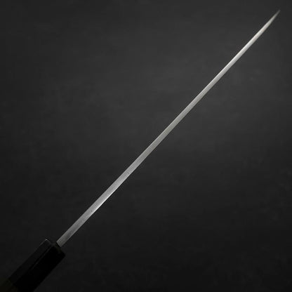 Yanagiba Blue Steel #2 Suminagashi Buffalo Ebony Handle 240mm